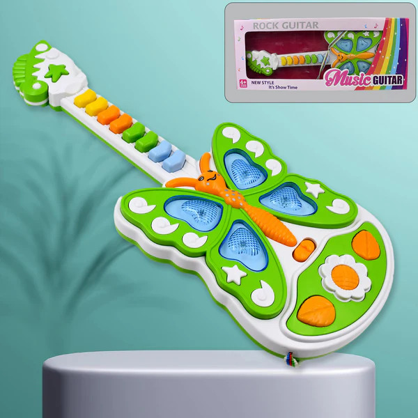 Butterfly Guitar Toy with Light and Music Toy (1 Pc / Battery not included) Butterfly Guitar Toy with Light and Music Toy (1 Pc / Battery not included)
